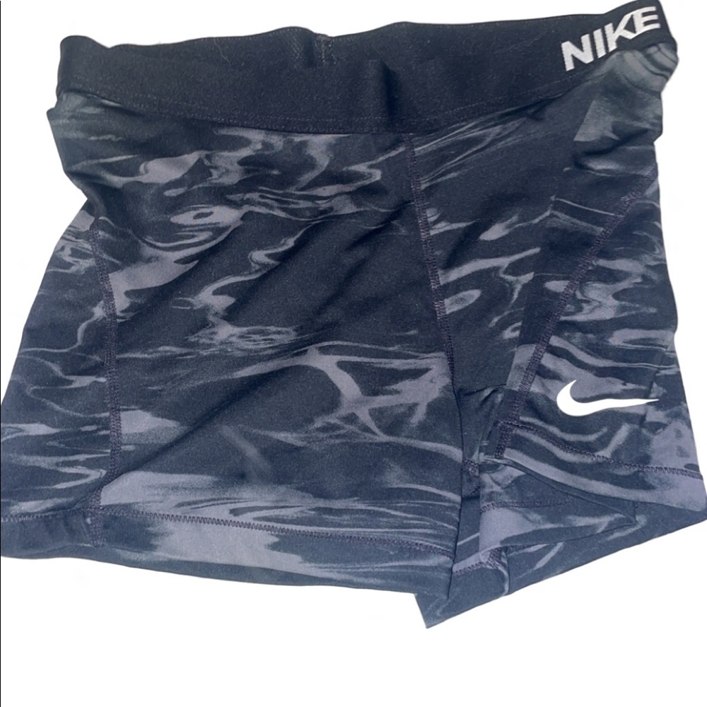 Nike Pro Shorts, Dri-fit,workout,black,design,print, weightlifting,running, yoga